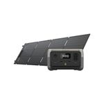 EF ECOFLOW Portable Power Station RIVER 2 with 60W Solar Panel, 256Wh LiFePO4 Battery/ 1 Hour Fast Charging, Up to 600W Output, Solar Generator for Outdoor Camping/RVs/Home Use