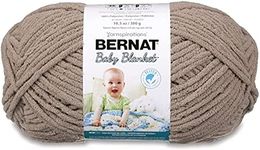 Bernat BABY BLANKET BB Baby Sand Yarn - 1 Pack of 10.5oz/300g - Polyester - #6 Super Bulky - 220 Yards - Knitting/Crochet