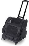 Gen7Pets Dog Carrier - Large Black Roller Bag Pet Carrier