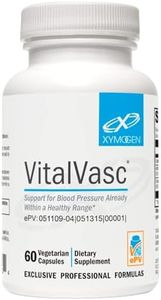 XYMOGEN VitalVasc - Grape Seed & Olive Leaf Extract Capsules -Supplements with Antioxidant Support - Gluten Free, Vegan + Non GMO (60 Caps)