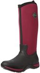 Muck Boots Women's Arctic Adventure Fleece Lined Waterproof Pull on Boot, Maroon, 6