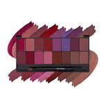 MARS Infinity Lip Palette | Demi Matte | 16 Colors to Infinte Lipstick Colors | Free Spatula cum Applicator (36.0 gm) (02-Multicolor)