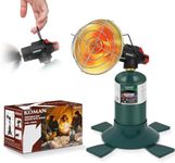 Portable Propane Heater，Garage Heater Patio Heater Golf Cart Heater Camping Heater 4100BTU Power with Control Valve Cordless 1lb Small Propane Foldable Gas Tank Holder for Tent Hiking Ice Fishing
