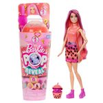 Barbie Pop Reveal Bubble Tea Series Doll & Accessories with Fashion Doll & Pet, 8 Surprises Include Color Change, Cup with Storage (Styles May Vary), HTJ22