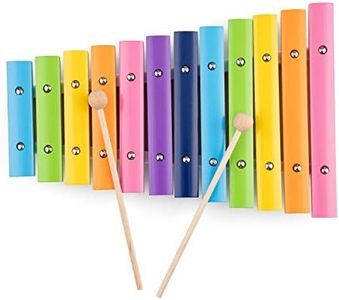 New Classic Toys - 10236 - Musical Instrument - Xylophone - 12 Tones - Multi-Coloured