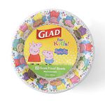 Glad Peppa Pig Friends Tabletop, 12 Ounce - 20 Count, Paper Bowls