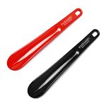 PAIDASHU Shoe Horn 2 Pcs Plastic Shoe Horn 10.2"/26cm, Smooth surface, with hanging holes, easy to carry.Fit for men, women, kids and seniors.