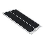 Carivia Wheelchair Ramp 5FT Wheelchair Scooter Mobility Ramps Non-Skid Layering Aluminum Mobile Threshold Ramps Portable for Wheelchairs, Home, Steps, Stairs, Doorways, Scooter