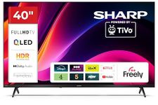 Sharp 40-inch Full HD QLED Smart TV TiVo+ Free Channels Dolby Digital HDR10 HDMI with ARC DVB-T/T2/C/S/S2 Tuner 40HE3345K Freely Included (HE Series)