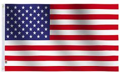 American Flag 3x5 Ft Home Garden Flags,Double Stitched, Printed Stars and Stripes American Flag Polyester and Brass Grommets US Flag. All Weather Outdoors Indoors USA Flag