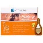 Dermoscent Essential 6 Spot-On - Dog Itchy Skin Relief - Dandruff & Allergy Relief with Vitamin E Oil - Natural Ingredients for Sensitive Skin - Dog & Small Mammals 0-10 kg - 4 Pipettes of 0.6 ml