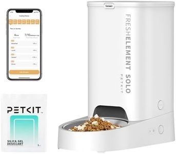 PETKIT Automatic Cat Feeder, 2.4G WiFi Automatic Pet Feeder for Cats and Small Dogs Food Dispenser, Up to 10 Meals Per Day, Schedule Feeding/App Control, 3L Capacity