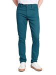 Victorious Men's Skinny Fit Color Stretch Jeans - blue - 40W x 30L