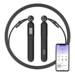 HOFFEN Smart Jump Skip Rope, Fitness Skipping Rope with APP Data Analysis, Workout Jump Ropes for Home Gym, Crossfit, Jumping Rope Counter for Exercise for Men, Women, Kids, Skipper Girls