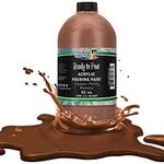 Pouring Masters Copper Penny Metallic Acrylic Ready to Pour Pouring Paint – Premium 32-Ounce Pre-Mixed Water-Based - For Canvas, Wood, Paper, Crafts, Tile, Rocks and more