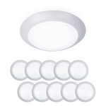 WAC Lighting, Disc 4in LED Energy Star Flush Mount & Retrofit Kit 3000K in White (Pack of 10)