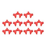 uxcell Lab Joint Clip Plastic Clamp Mounting Clips for 19/22 or 19/38 Glass Taper Joints Laboratory Connector Red 10Pcs