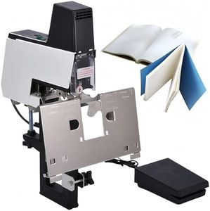 106 Electric Auto Rapid Stapler Binder 2-40 Sheets Heavy Duty Flat and Saddle Stitch Binding Machine, Dual-purpose Stapler with Pedal, Suitable for 23/6, 23/8, 66/6, 66/8 Staple (Single Head),110V