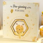 My Baby Journal-CraftPlannerHub | Newborn Memory Book with Honey Bee Theme | The Bee-gining of Me | Baby Milestone Tracker & Keepsake | Pregnancy to First Year Record | Hardcover, 120gsm Paper, Stickers & More