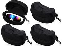 4 Pcs Winter Ski Snowboard Goggles Box Big Hard Sports Glasses Case Sports Glasses Storage Holder Hard EVA Protection Carrying Case Shell Storage Case for Snow Sport