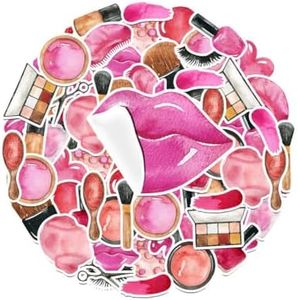 25 PCS Makeup Stickers Pack - Fashionable Beauty Decals for Cosmetic Lovers, Personalizing Items, and Crafting