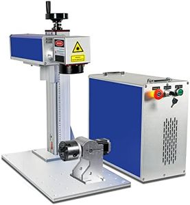 MCWlaser 20W Raycus Fiber Laser Engraver - Laser Marking Machine for Metal, Jewerly, Carbon Steel and Nonmetal Etching, Rotary included