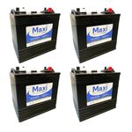4 x MAXIPOWER T105 Battery - 6V 225Ah Deep Cycle - Alternative to Trojan & US Battery