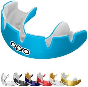 OPRO Instant Custom-Fit Mouthguard for Braces – Gum Shield Adult (Age 10+) – OPRO Mouth Guard Boxing and MMA, Easy Self-Fit Gum Shield Rugby and Hockey - Maximum Protection with Dental Warranty