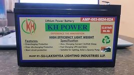 12.8V 6Ah Lithium Iron Phosphate Battery (LFP) for Spray Pump and UPS