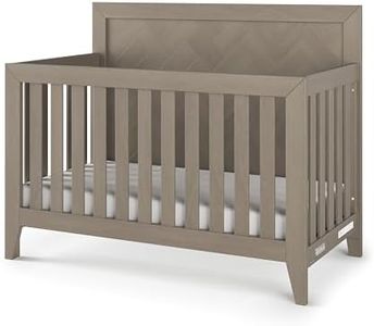Child Craft Kieran 4-in-1 Convertible Crib, Crescent Gray