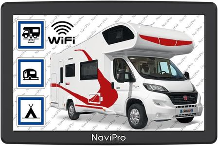 GPS Camping Car 9 Pouces NaviPro PND, Ventouse Aimanté, Europe + Maroc, Russie, Turquie, Aires De Camping - Mise A Jour Gratuite A Vie