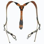 CALYX German Y-Shaped WW2 Replica Genuine Leather Strap Military Outdoor Straps Suspenders Load Bearing Y STRAP - Fallschirmjager