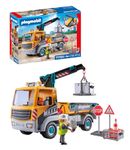 Playmobil | Action Heroes | Construction Lorry with Crane | Construction Toy for Kids | Construction Playset | Toys for Children Aged 4+ | 71750
