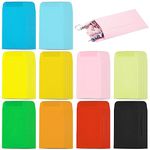 Money Envelopes 100 Pcs Self-Adhesive Coloured Envelopes Small Cash Envelopes Multicolour Kraft Seed Envelopes Coin Envelopes for Cash Gifts Beads Gift Cards Wishes Wedding Birthday Party (2.25X3.5In)