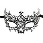 Masquerade Mask for Women, Venetian Metal Mask For Masquerade Party Carnival Halloween (Black 06)