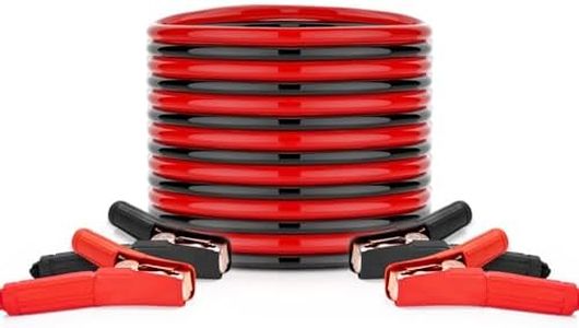 FIERYRED 1 Gauge 25 FT Quick Connect Jumper Cables, 1500A Heavy Duty Booster Cables with Travel Bag，Battery Jumper Cable for Truck, Diesel Trucks, SUV and Car