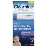Clearblue Easy Ovulation Test Kit, Home Ovulation Test Sticks, 10 Tests