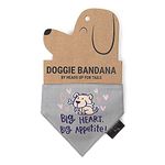 Heads Up For Tails X Alicia Big Heart Big Appetite Dog Bandana (Medium)