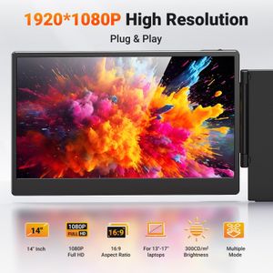 14-Inch FHD Laptop Screen Extender – Portable Dual Monitor Display