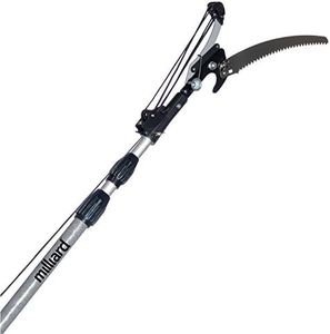 Milliard 6-16 foot Extendable Tree Pruner/Pole Saw with 3-Sided Blade