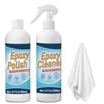 DINGSEN Resin Polishing Kit - 35 oz Kit of Pro Polish & Epoxy Cleaner, Specially Formulated for Epoxy Resin, Removes Scratches & Scuffs - Perfect for DIYers, Home Decor