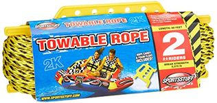 SportsStuff 4K Towable Rope with Rope Caddy, 1-4 Rider Tow Rope for Towable Tubes