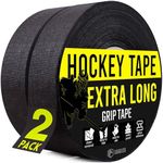 EAGLES Black Hockey Tape Roll for Stick, Blade & Handle, Multipurpose Cloth Over Grip for Lacrosse Baseball Bat, Wrap for Pull Up Bars, Barbells, Dumbbells, Gym Equipment, Tools