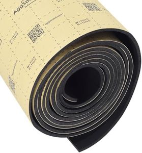 AggSound 157mil 36sqft Roll Pack Sound Deadener for Cars with Aluminum Foil Tape&Car Trim Removal Tool-Auto Closed Cell Foam Noise Deadening Material-Heat Shield Insulation Dampening Mat