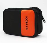 TestHelper KCH19 Double Layered & Padded Carrying Zipper Case with Wrist Strap Use For Handheld Multimeter,Phase Indicator,Thermometer, Calibrator,Clamp meter by TestHelper
