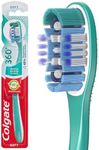 Colgate 360° Whole Mouth Clean Manual Toothbrush, 1 Pack, Soft Bristles, Reduces 151% More Bacteria