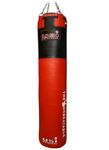 USI UNIVERSAL THE UNBEATABLE 626L Punching Bag, 626L Immortal Super Leather Filled Boxing Bag, Thick Leather Canvas Laminated, D-ring At Bottom, 25mm Foam Lining For Body Feel (55Kg, Height 180cm)