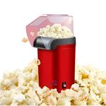 (ππ ππππ ππππππππ) 1200W Instant Electric Hot Air Popcorn Popper Oil-Free Healthy Snack Maker for Home, Kids & Adults, Quick Heating for Movie Nights At Home & Parties- RED