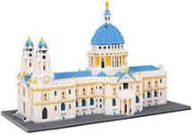 Geniteen Building Blocks Set, St Paul's Cathedral Model Building Kit 7053 PCS Architecture Collection Micro Mini Blocks