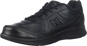 New Balance Men's 577 V1 Lace-Up Walking Shoe, Black/Black, 8 XW